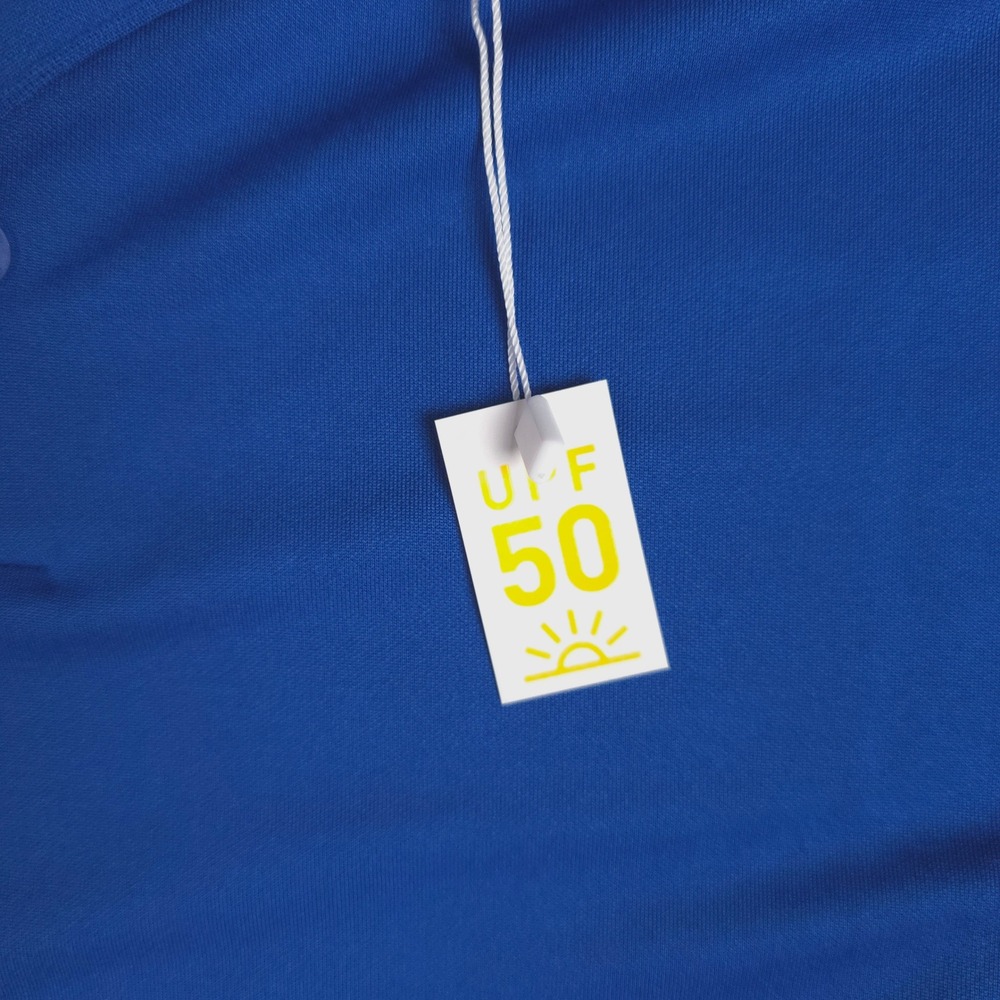 Adidas Golf Polo Shirt Men's XL Blue Performance UPF 50 Anchor Industries Logo - Picture 3 of 11